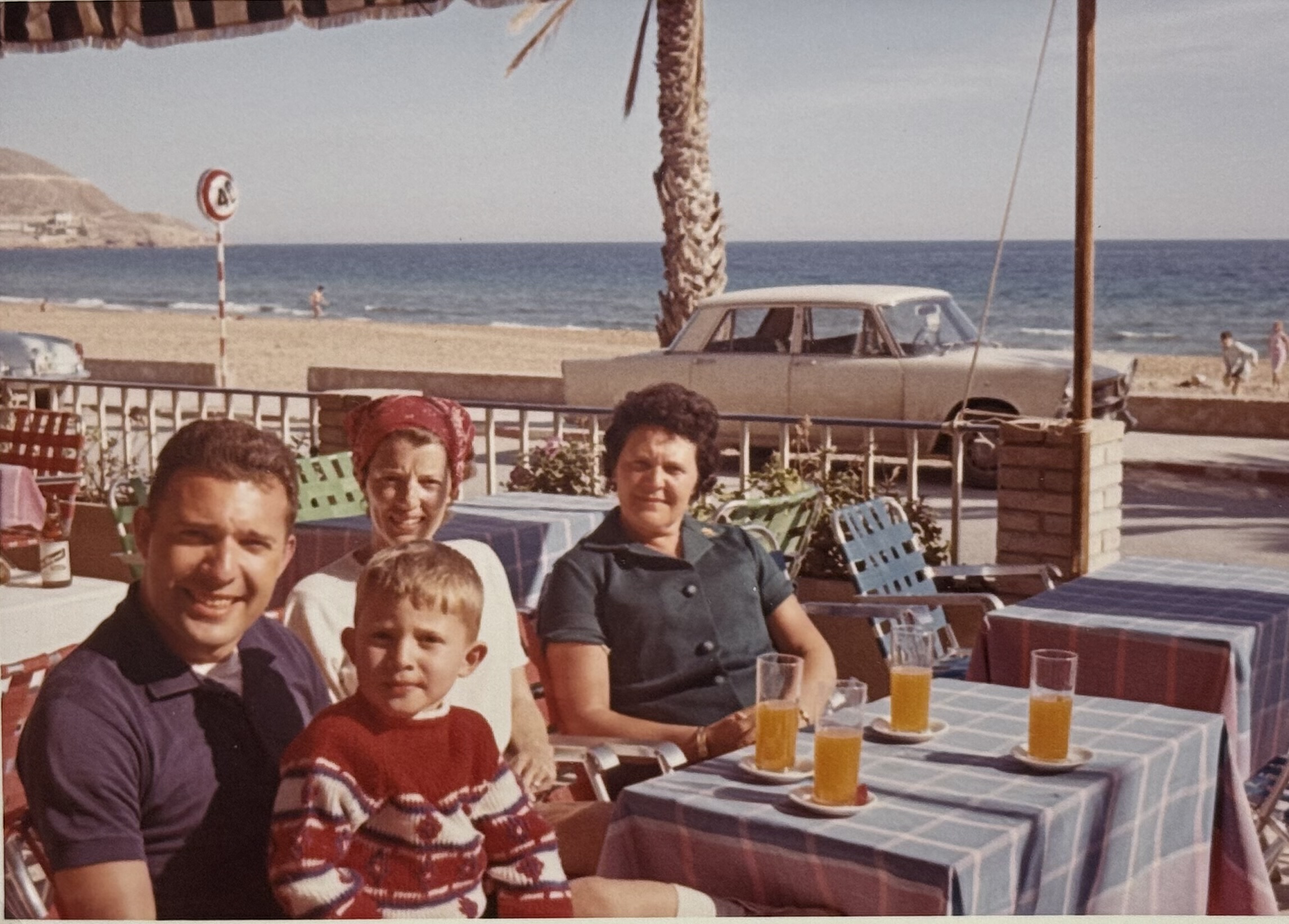 Opa travelling in Spain