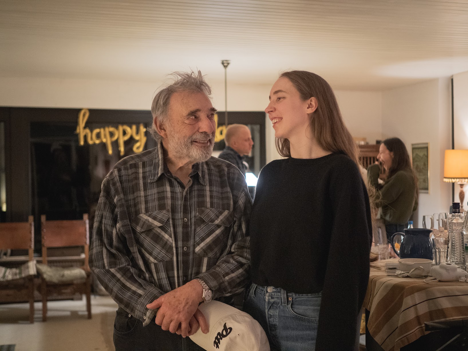 Opa smiling with Jessie